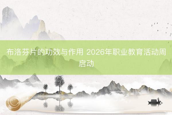 布洛芬片的功效与作用 2026年职业教育活动周启动