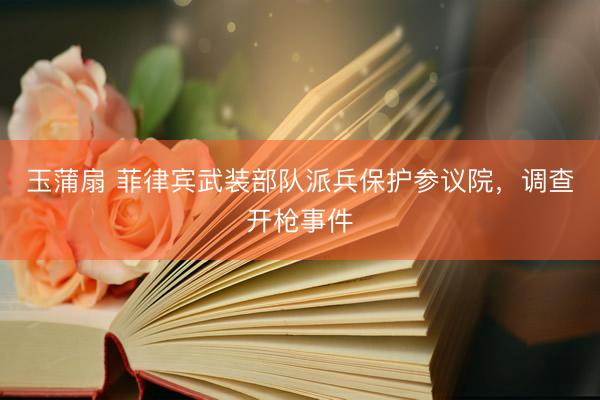 玉蒲扇 菲律宾武装部队派兵保护参议院，调查开枪事件