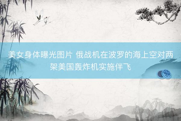 美女身体曝光图片 俄战机在波罗的海上空对两架美国轰炸机实施伴飞