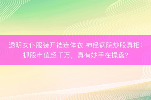 透明女仆服装开裆连体衣 神经病院炒股真相：抓股市值超千万，真有妙手在操盘？