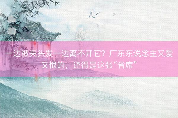 一边被夹头发一边离不开它？广东东说念主又爱又恨的，还得是这张“省席”